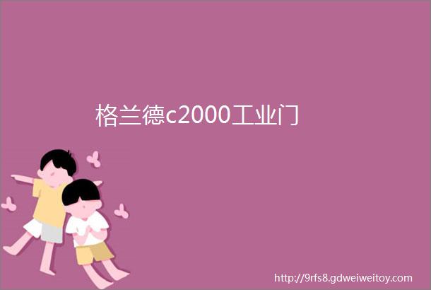 格兰德c2000工业门