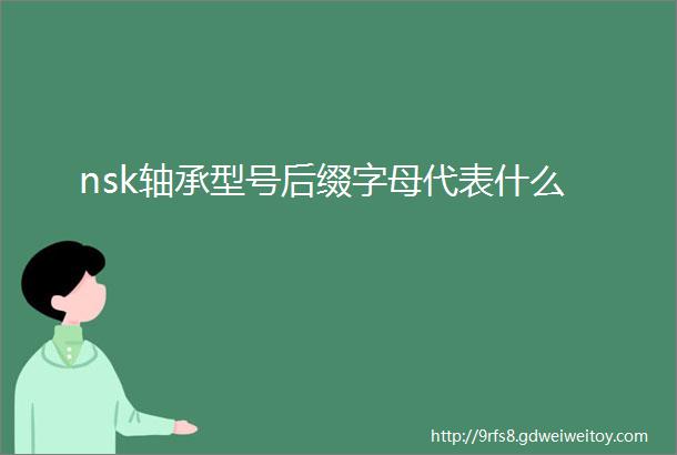 nsk轴承型号后缀字母代表什么