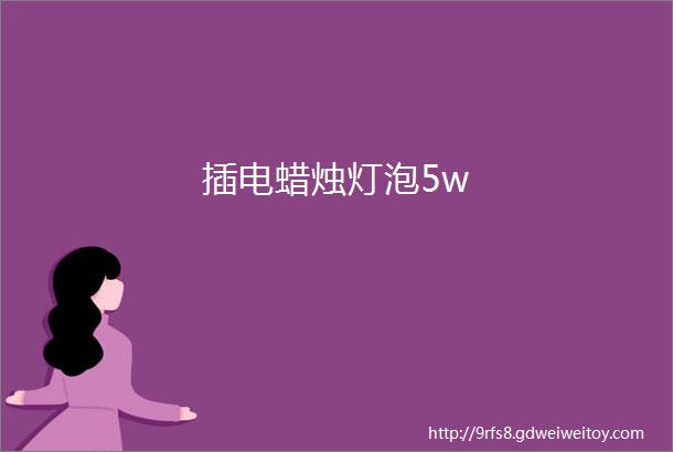 插电蜡烛灯泡5w