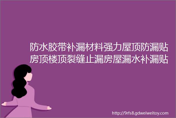 防水胶带补漏材料强力屋顶防漏贴房顶楼顶裂缝止漏房屋漏水补漏贴