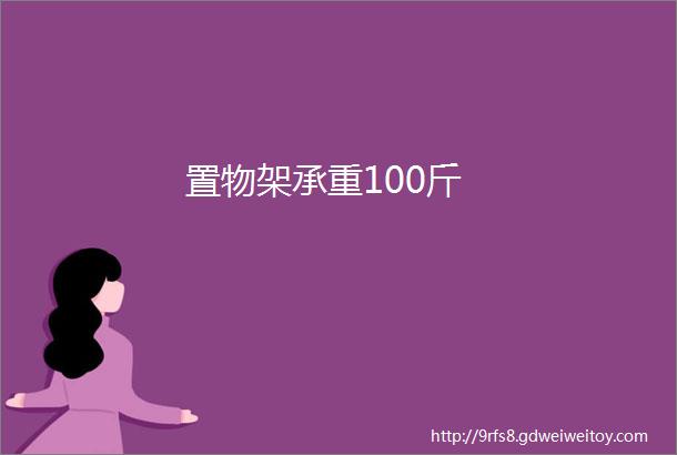 置物架承重100斤