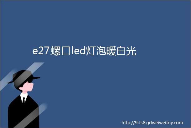 e27螺口led灯泡暖白光