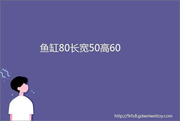 鱼缸80长宽50高60