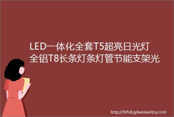 LED一体化全套T5超亮日光灯全铝T8长条灯条灯管节能支架光管12米